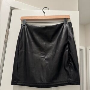 Black Leather Skirt